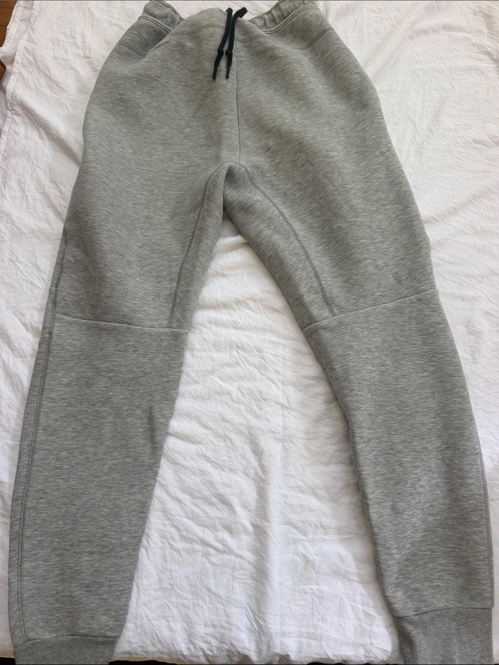 Nike Men's Light Grey Zip-Up Hoodie Sweater